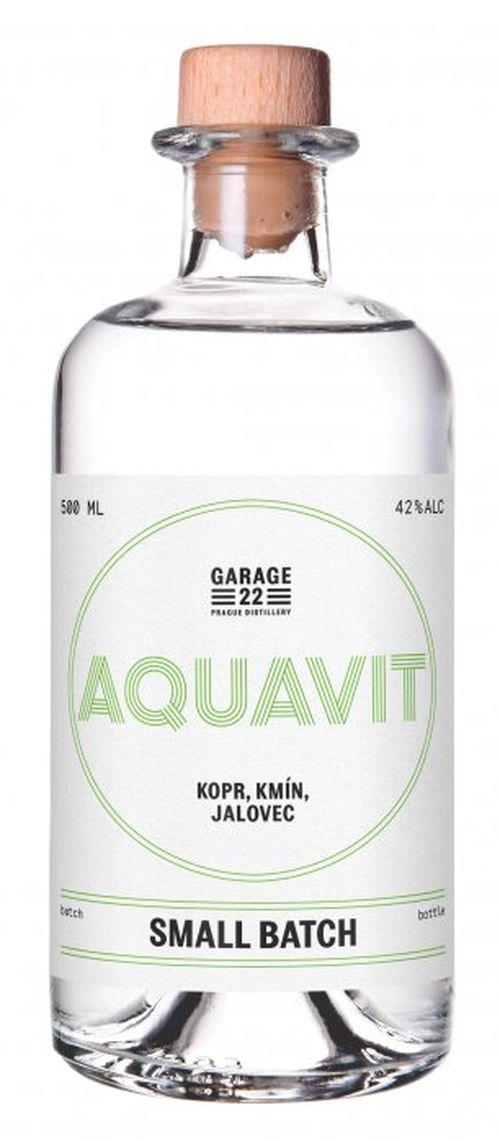 Garage 22 AQUAVIT (kopr,kmín,jalovec) 42% 0,5L