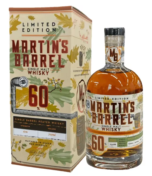 MARTIN´S BARREL singl malt peated whisky 60% 0,7L LE 2024