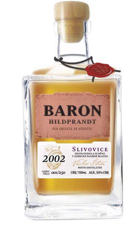 Baron Hildprandt Slivovice 2002 0,7l 50% L.E.