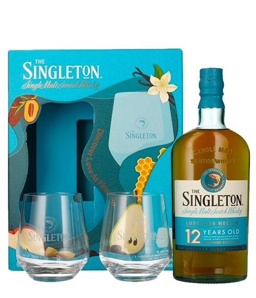 Singleton 12y 0,7l 40% + 2x sklo GB