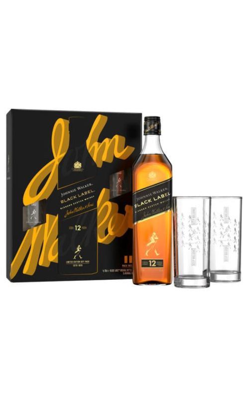 Johnnie Walker Black Label 12y 0,7l 40% + 2x sklo GB