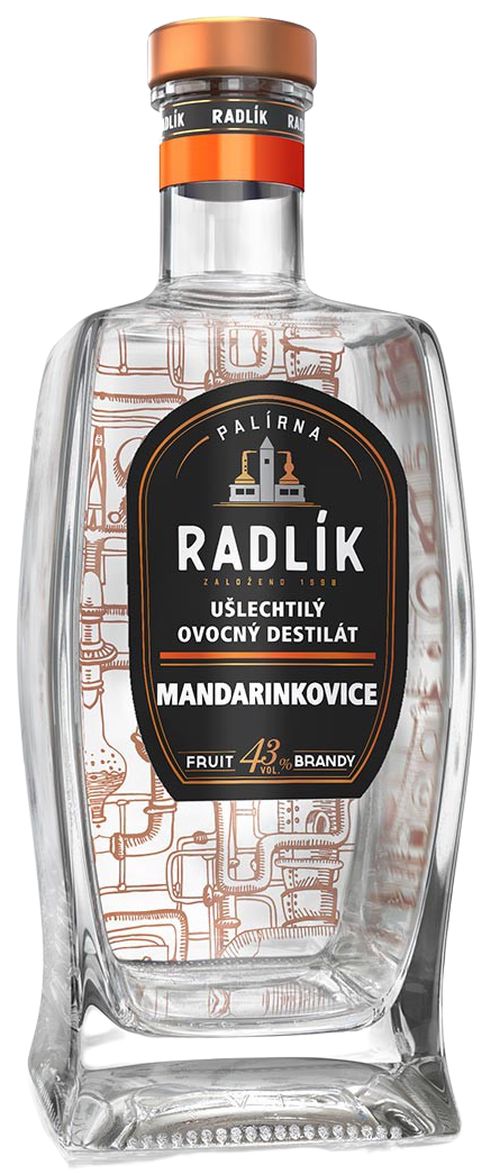 Radlík Mandarinkovice 43% 0,5L