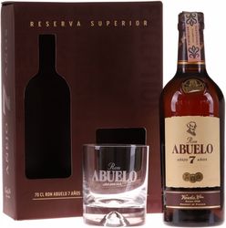 Ron Abuelo 7y 0,7l 40% + 2x sklo